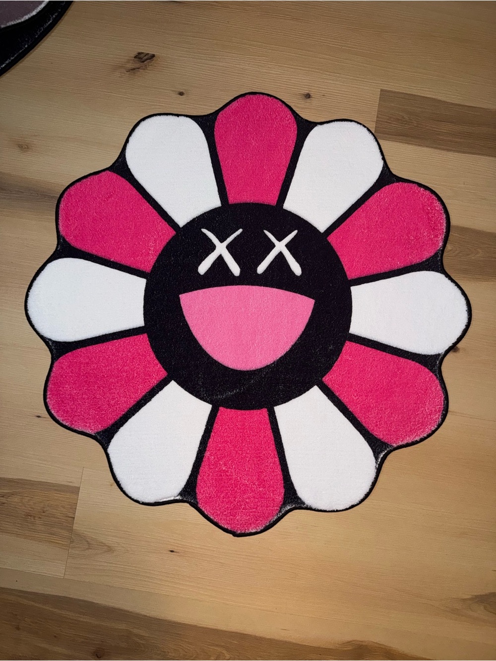 Murakami x Kaws Pink & White Design Rug